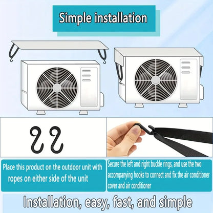 Outdoor Air Conditioner Cover –  with Rain Protection&Sunshade,Breathable & Energy-Efficient,Easy Install Dust Guard for Home AC