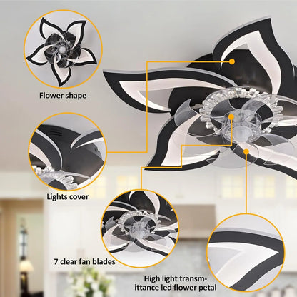 Modern Minimalist Led Ceiling Fan Lamp Smart Switch 65CM Ceiling Fans With Lights For Living Room Bedroom Home Decor Fan Lamp