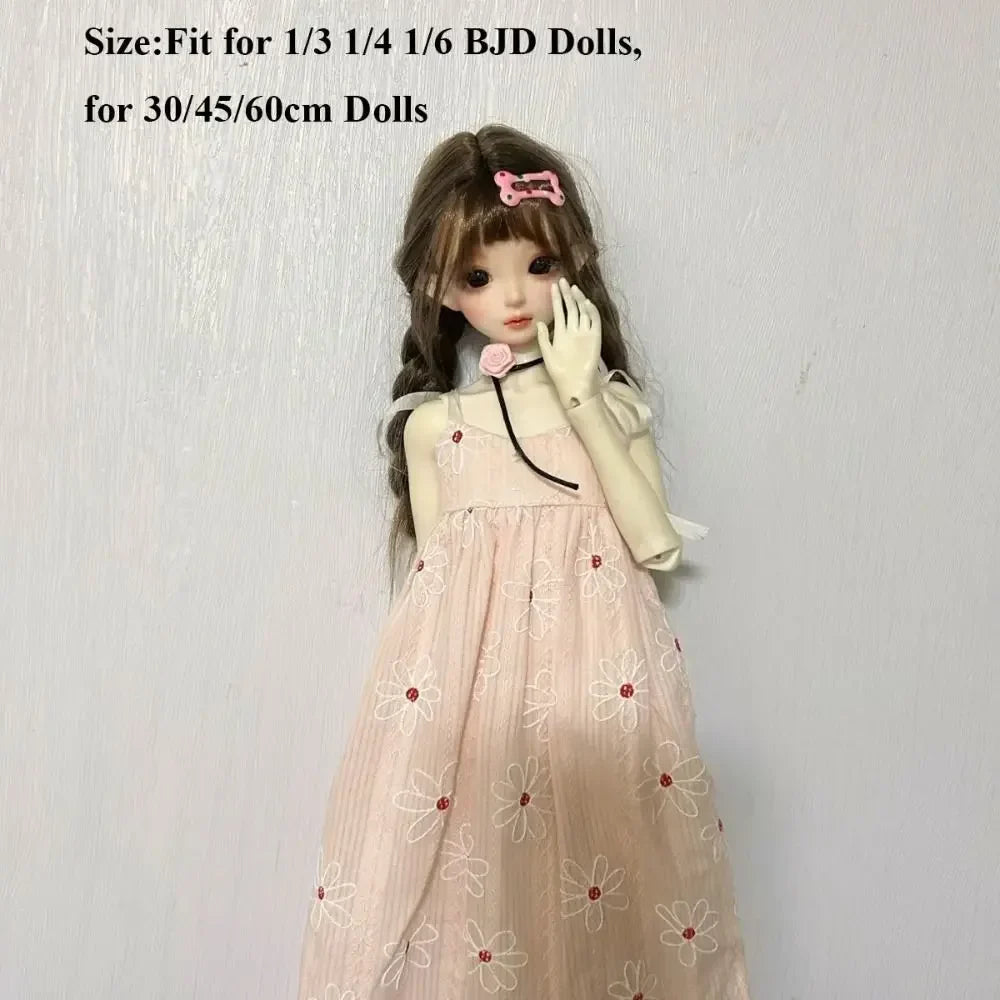 Handmake Doll Dresses Pajamas Mini Fashion Doll Princess Long Skirt DIY Accessories for 1/3 1/4 1/6 BJD 30/45/60cm Dolls
