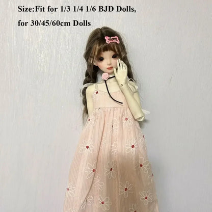 Handmake Doll Dresses Pajamas Mini Fashion Doll Princess Long Skirt DIY Accessories for 1/3 1/4 1/6 BJD 30/45/60cm Dolls