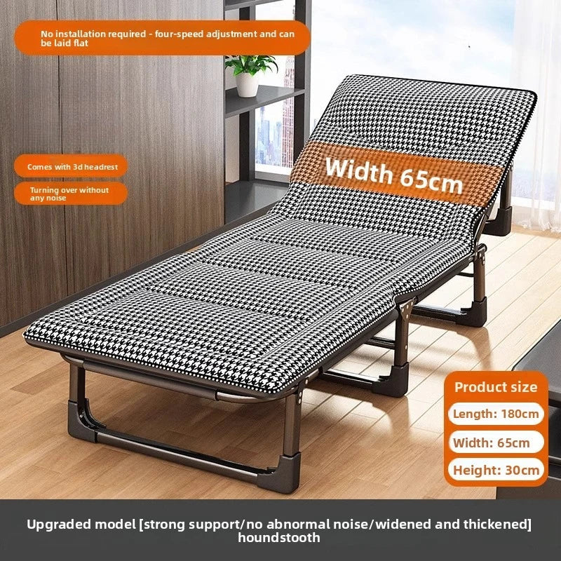 Single folding bed office lunch break artifact sleeping back chair can be placed flat hospital escort bed outdoor camp bed