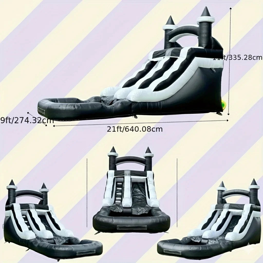 Commercial Grade Inflatable Water Slide with Splash Pool Bouncy Castle for Adults and Kids Includes Blower Customization