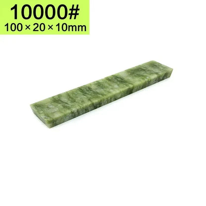 Natural 10000 Honing Tool Super Fine Green Agate Stone Polishing Finishing Bar Whetstone Sharpening for Kitchen Knife Sharpener