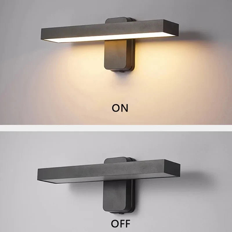 LED Outdoor Wall Lamp IP65 Motion Sensor Waterproof Rotatable Porch Light Villa Entrance Courtyard Living Room Home Decorative