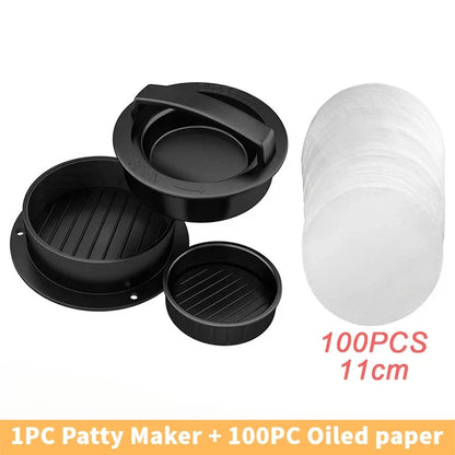 Hamburger Meat Press Maker Round Shape Non-Stick Stuffed Burger Patties Beef Grill Pie Press Mould Maker Kitchen Accessories