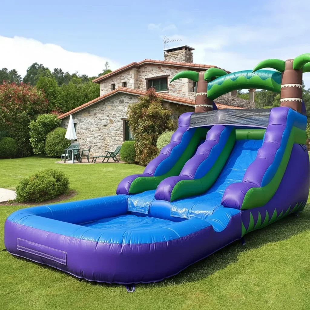 Commercial  Water Slide Grade Inflatable Water Slide Outdoor Indoor Bouncy Castle for Adults and Kids Includes Blower