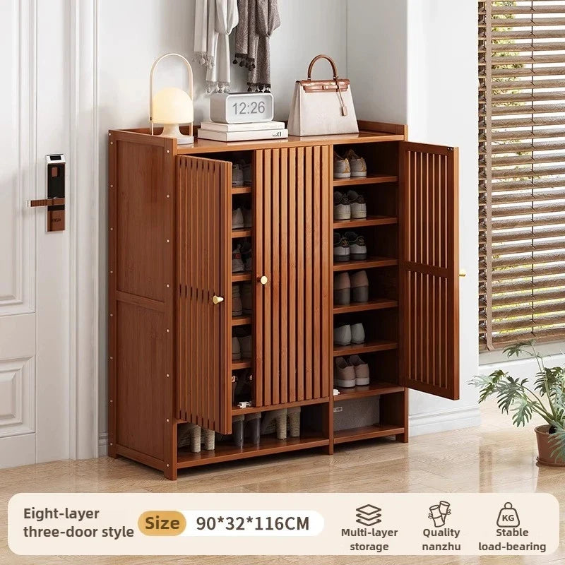 Shoe cabinet for home use, doorstep storage cabinet, wall facing hallway, indoor entrance, rental room, multi-layer shoe rack