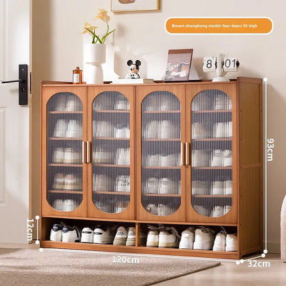 New shoe cabinet household multi-layer storage shoes dust-proof door porch floor large-capacity porch rack shoe rack