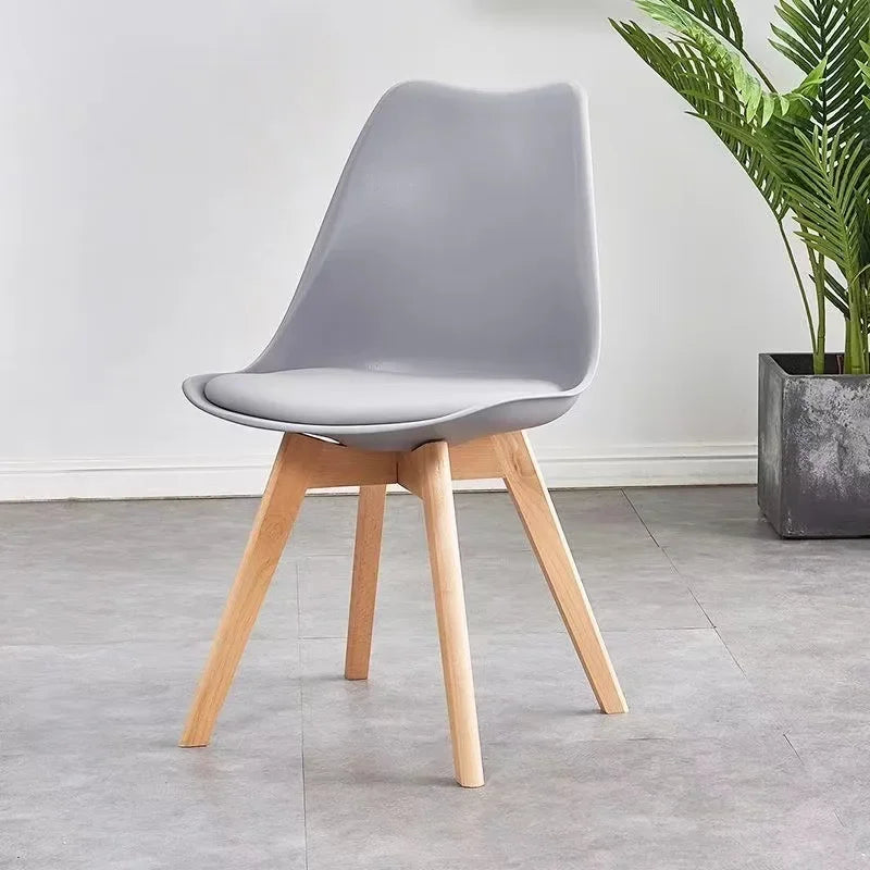 Modern Dining Chair Home Chair Minimalist Nordic Backrest Chair Dinning Table Chair Accent Chair Lounge Chair for Living Room