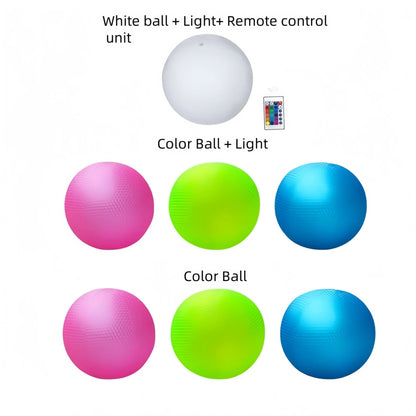 Pool Infaltable Ball - 1 Pack Light Up Beach Balls 8 Light Modes, Pool Beach Games Balls for Outdoor or Indoor Activities