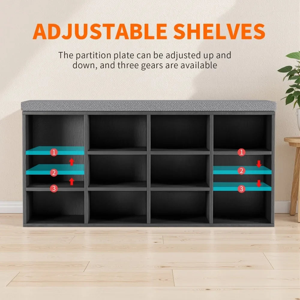 Shoe Bench Storage Bench Entryway Bench Shoe Storage Organizer