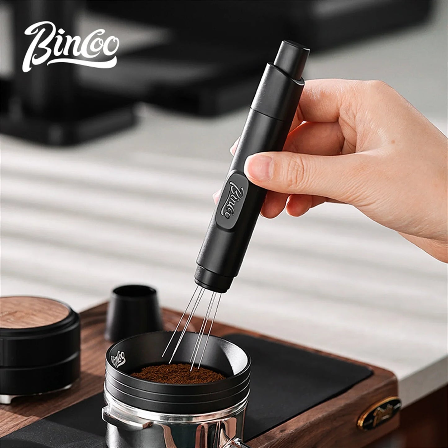 Bincoo Portable Magnetic WDT Tool, Mini Stainless Steel Telescopic Needle for Professional Coffee Grounds Preparation Anywhere