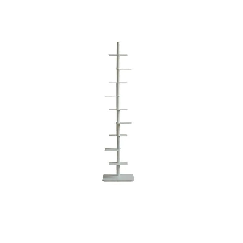 Designer Rotating Spiral Shelf Bookshelf Corner Iron Display Rack Narrow Bookcase Living Room Space Saving Storage Organizer
