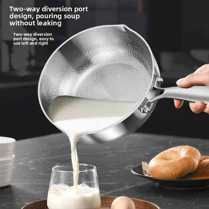 2025 New Pure Titanium Shizong Small Milk Pot Non-stick Coating Baby Complementary Food Pot Induction Cooker Special Soup Pot