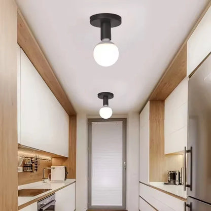 Modern Black E27 Lamp Base Nordic Retro Iron lamp Decor For Living Room Bedroom Bathroom Ceiling Light Wall Lamp Holder