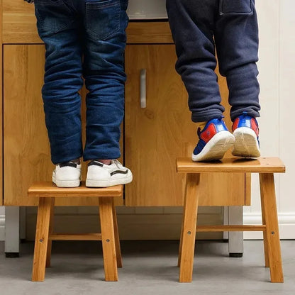 Thickened Nanzhu Mazar Stool Wooden Bench Small Stool Short Household Bathroom Portable and Simple