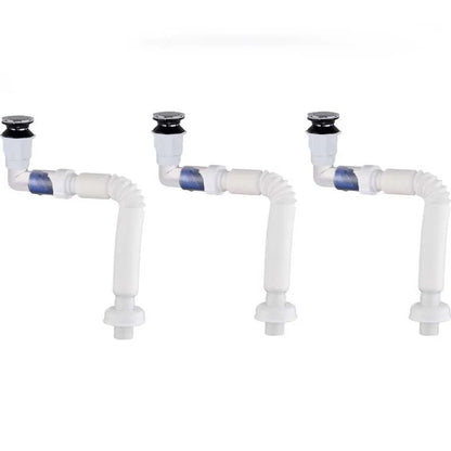 1-3PCS Multi Functional Universal Drain Hand Wash Basin Drain Pipe Basin Drain Pipe Non Adhesive Kitchen Drain Extension Pipe