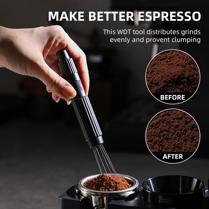 Bincoo Professional WDT Tool & Espresso Distribution Needle, Magnetic Telescopic Stirrer for Home Barista and Coffee Cafe Use