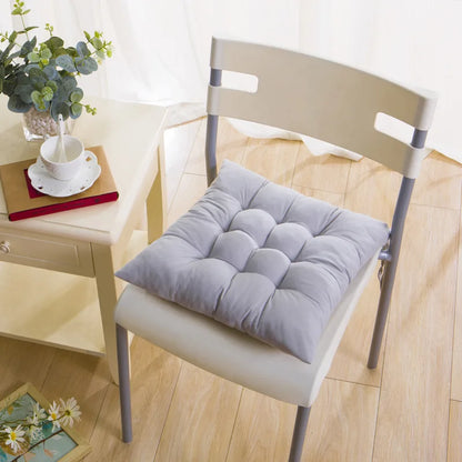 40x40cm Square Seat Cushion Indoor Seat Cushions Pillows with Ties Soft Comfortable Non Slip Chair Mat  for Office Desk YY098
