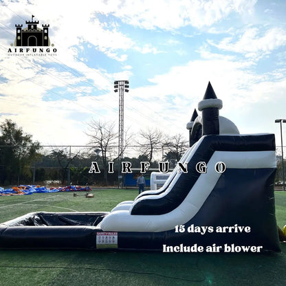 Commercial Grade Inflatable Water Slide with Splash Pool Bouncy Castle for Adults and Kids Includes Blower Customization