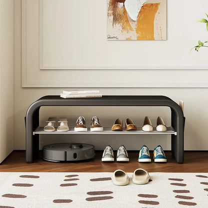 Light luxury shoe changing stool for home use, shoe wearing stool, shoe cabinet, integrated bed end stool