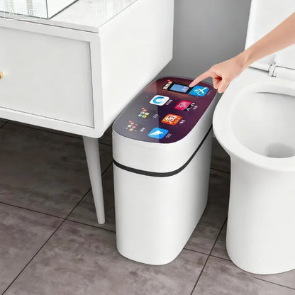Automatic intelligent garbage bin induction type versatile home living room light luxury electric toilet bathroom sanitary bin