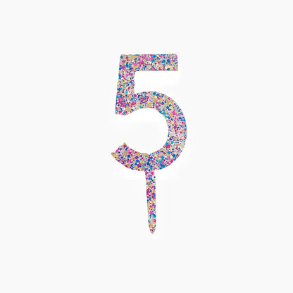 Sparkling 0-9 Number Happy Birthday Cake Topper Gold Acrylic Wedding Cake Topper Kids Birthday Party Cake decoration Baby shower