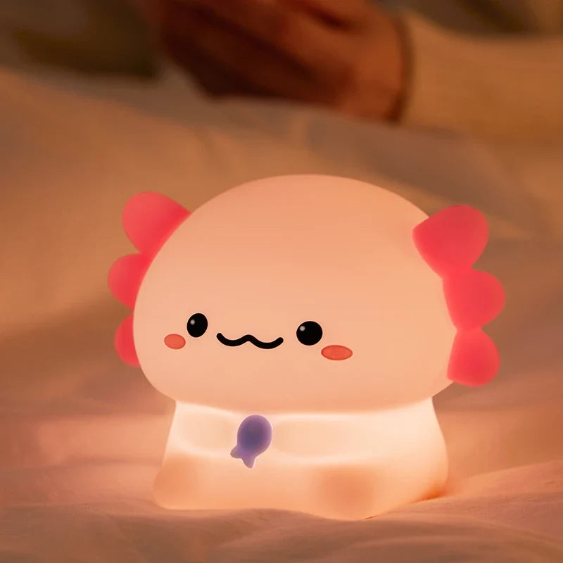 Pink Piggy Night Light Cute Silicone Night Light LED Pat Lamp Room Decoration USB Charging Indoor Atmosphere Lamp Children Gift