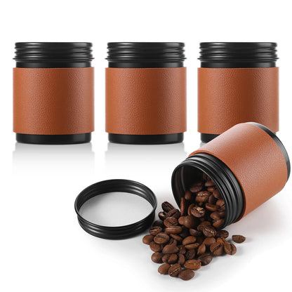 Bincoo Mini Coffee Canisters 2-Pack 80ML, Portable Storage Bottles, Outdoor Coffee Powder Containers, Airtight Freshness Keepers
