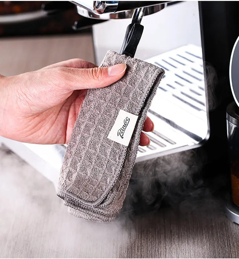 BINCOO Coffee Machine Cleaning Cloth Waffle Weave Microfiber Towel Absorbent Lint Free for Espresso Maker Barista Tools