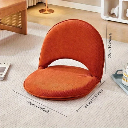 Tatami Back Chair, Bedroom  Foldableing Chair, Dormitory Single Small Sofa, Adjustable Removable and Washable Small Chair