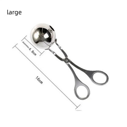 NEW Stainless Steel Meatball Maker Fruit Rice and Vegetable Roll Mould Fried Meatball Rice-meat Dumplings Clamp Kitchen Tools