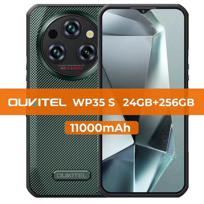 Oukitel WP35 S Rugged phone  24GB(6+18)+256GB 11000mAh phones androids NFC rugged Smartphone Business phone