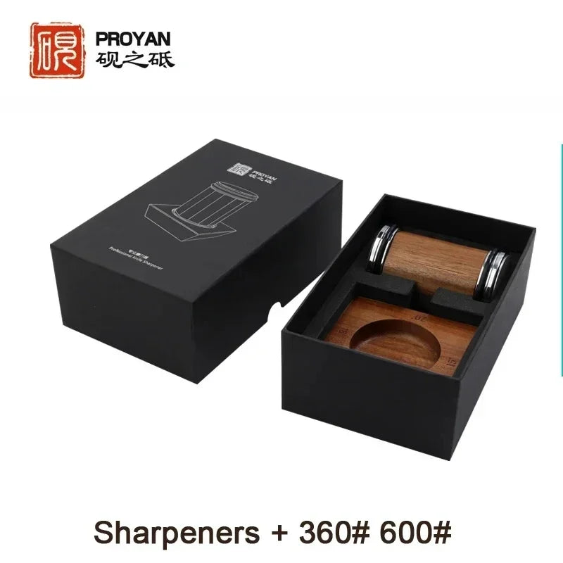 PROYAN - Rolling Knife Sharpener, Professional Sharpening Stones, Diamond, Ceramic and Wet Stones, DIY Sharpening System,