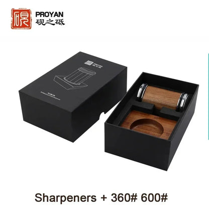 PROYAN - Rolling Knife Sharpener, Professional Sharpening Stones, Diamond, Ceramic and Wet Stones, DIY Sharpening System,