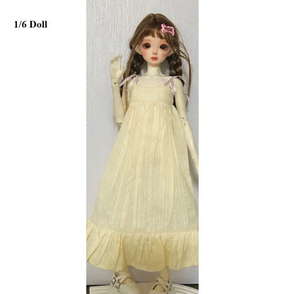 Handmake Doll Dresses Pajamas Mini Fashion Doll Princess Long Skirt DIY Accessories for 1/3 1/4 1/6 BJD 30/45/60cm Dolls