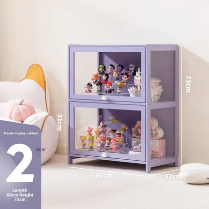 Blind box storage display stand model storage box dustproof building block doll figure display cabinet