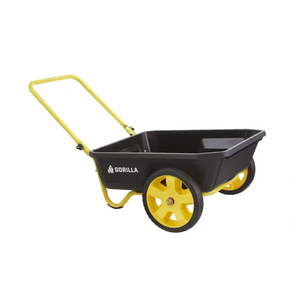 4 Cu. Ft. Poly Utility Garden Cart, 300 Lbs. Capacity, 12 In. No-Flat Tires, Ext
