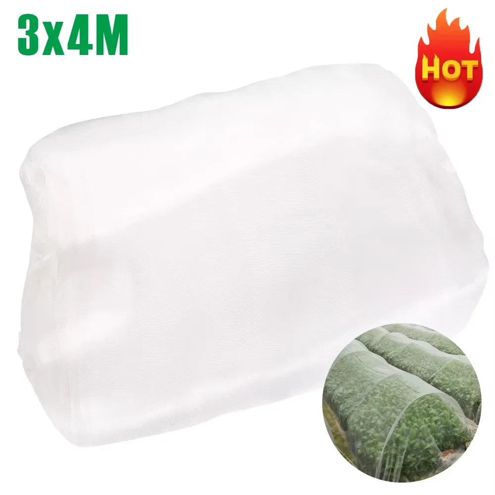 Garden Insect Protection Net Plant Vegetables Fruit Care Cover Flowers Greenhouse Pest Control Anti-Bird Protective Net 60 Meshs