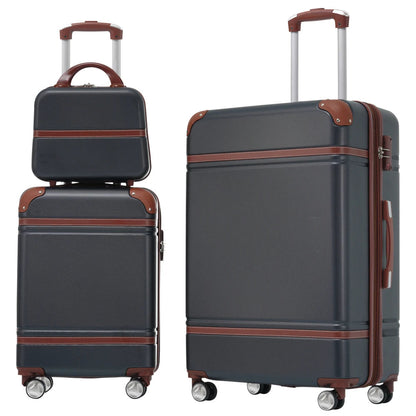 3 Piece Hardshell Luggage Set 20/28 Inch with Cosmetic Case Lightweight Spinner Suitcase TSA Lock Travel Luggage