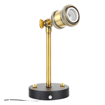 American Single Head Wall Lamp, Industrial Style Retro Bedroom, Living Room, Study, Hallway, Staircase E27 Wall Lamp