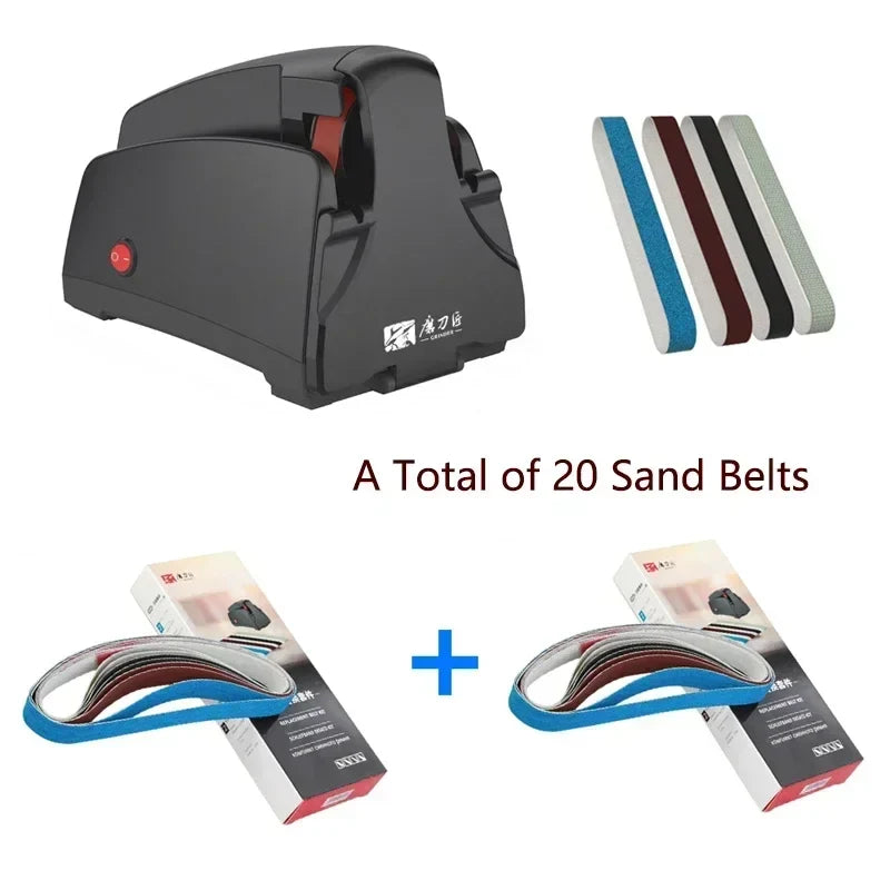 TAIDEA Sanding Belt Knife Sharpener Electric Sharpening Stone Grit 120/320/600/1000# Professional Sharpeners Grindstone Tool