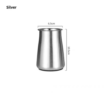 JUSTINLAU 3 in 1 Coffee Powder Filter Powder Cups Stainless Steel Coffee Sifter with Lid Grinder Powder Cup Coffee Accessories
