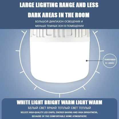 Solar Powered Lamps Portable Led Bulbs 80-500W LED Energy Saving Light for Outdoor Camping Tent Night Fishing Emergency Lights