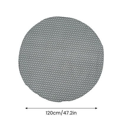Round Tablecloth Washable Table Cloth Decorative Table Cover Indoor and Outdoor Holiday Home Christmas Party Picnic Dining Room
