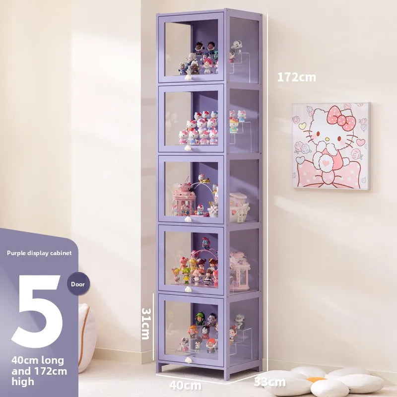 Blind box storage display stand model storage box dustproof building block doll figure display cabinet