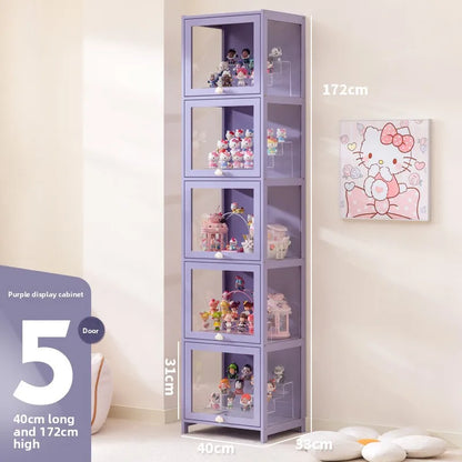 Blind box storage display stand model storage box dustproof building block doll figure display cabinet