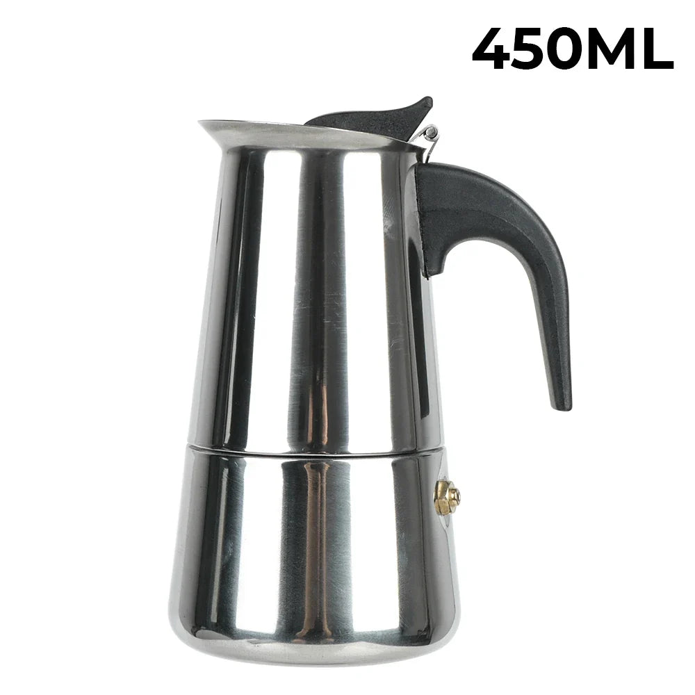 New 50ml-600ml Moka Pot Aluminum Household Electric Burner Stove Top Espresso Percolator Coffee Maker Coffee Extraction Pot