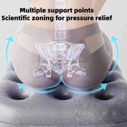 PVC inflatable seat cushion for portable storage, office and home use, anti slip and breathable chair cushion, anti hemorrhoid