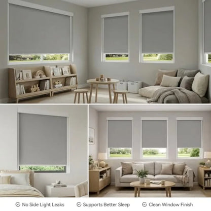 PVC Light Blockers Blackout Light Blockers Side Tracks for Window Shades and Blinds Side Tracks for Blackout Shades Easy to Ins
